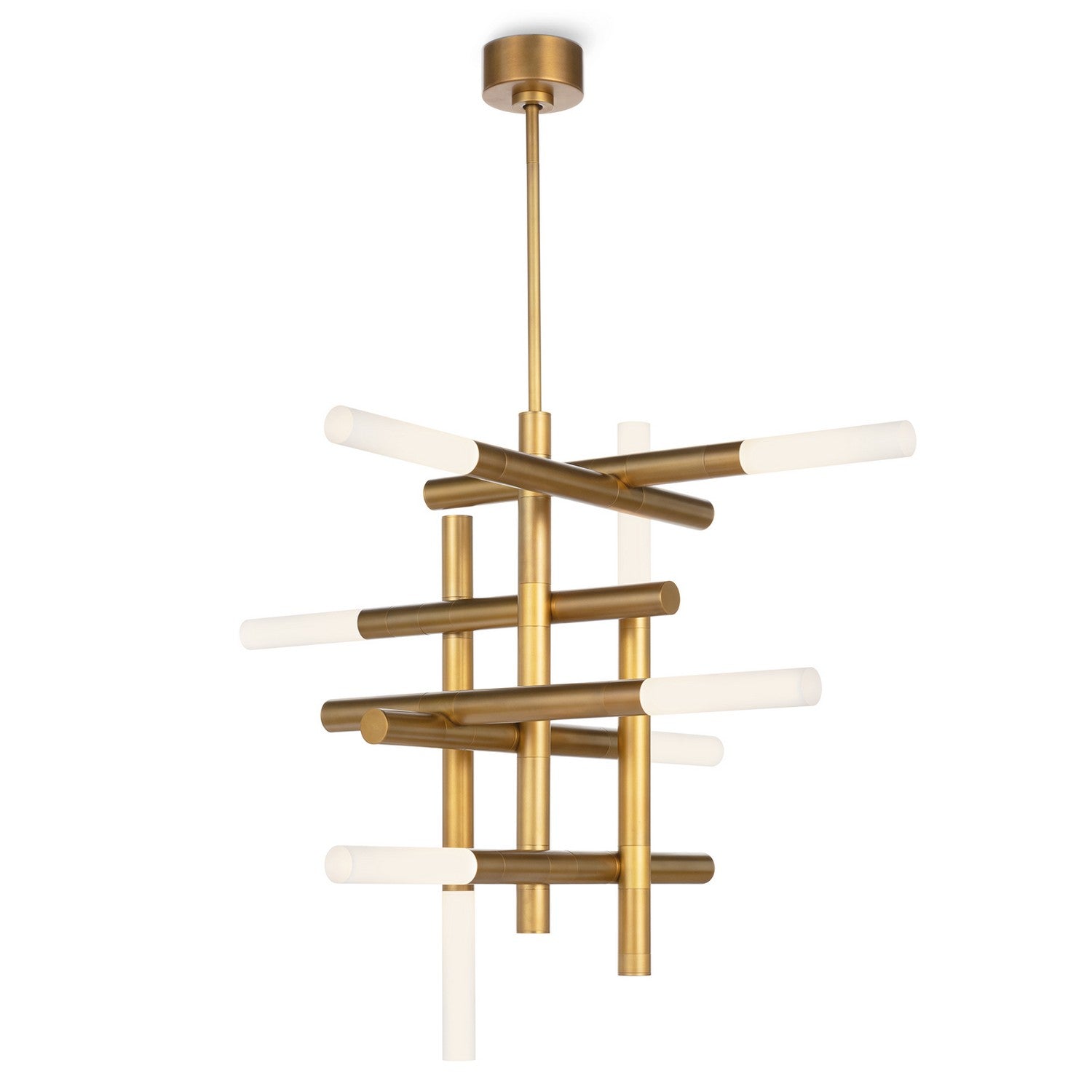 Regina Andrew - 16-1396NB - Eight Light Chandelier - Cass - Natural Brass