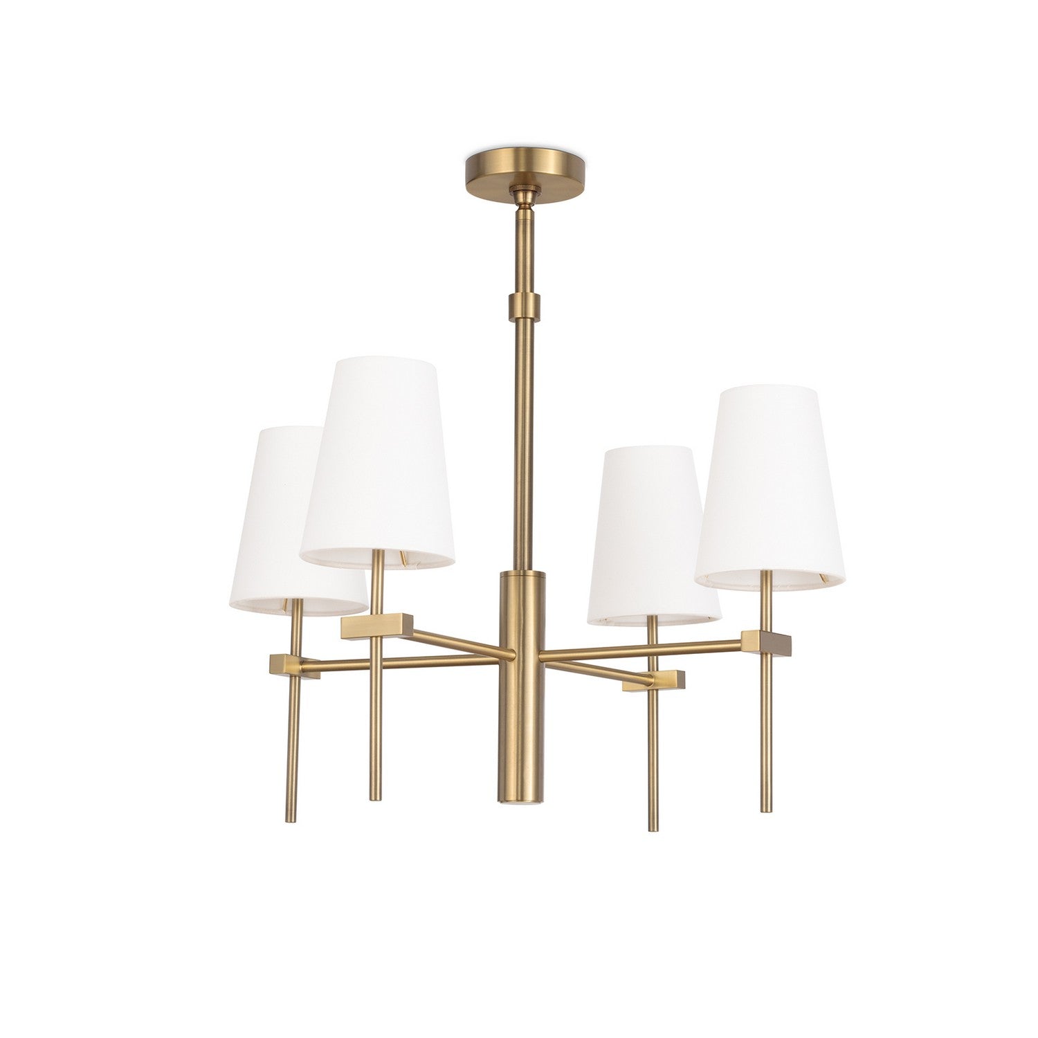 Regina Andrew - 16-1424 - Four Light Chandelier - Southern Living - Natural Brass