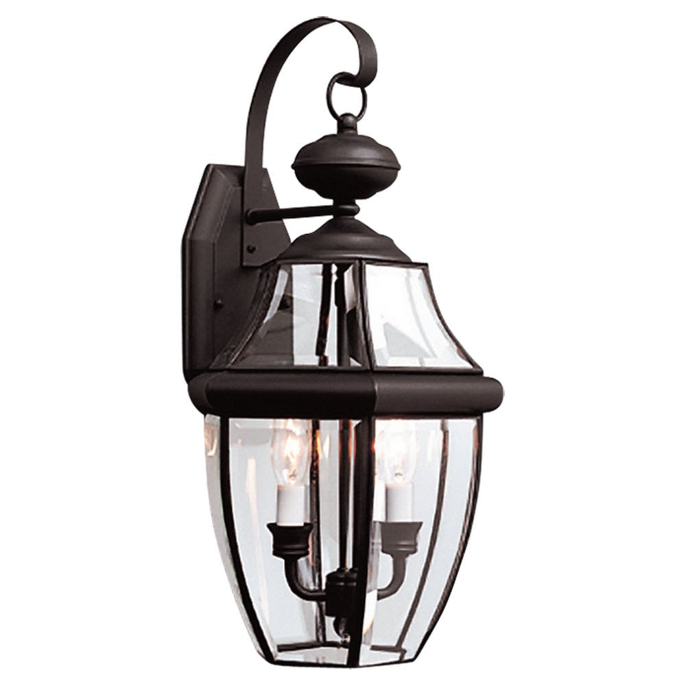 Generation Lighting. - 8039-12 - Two Light Outdoor Wall Lantern - Lancaster - Black