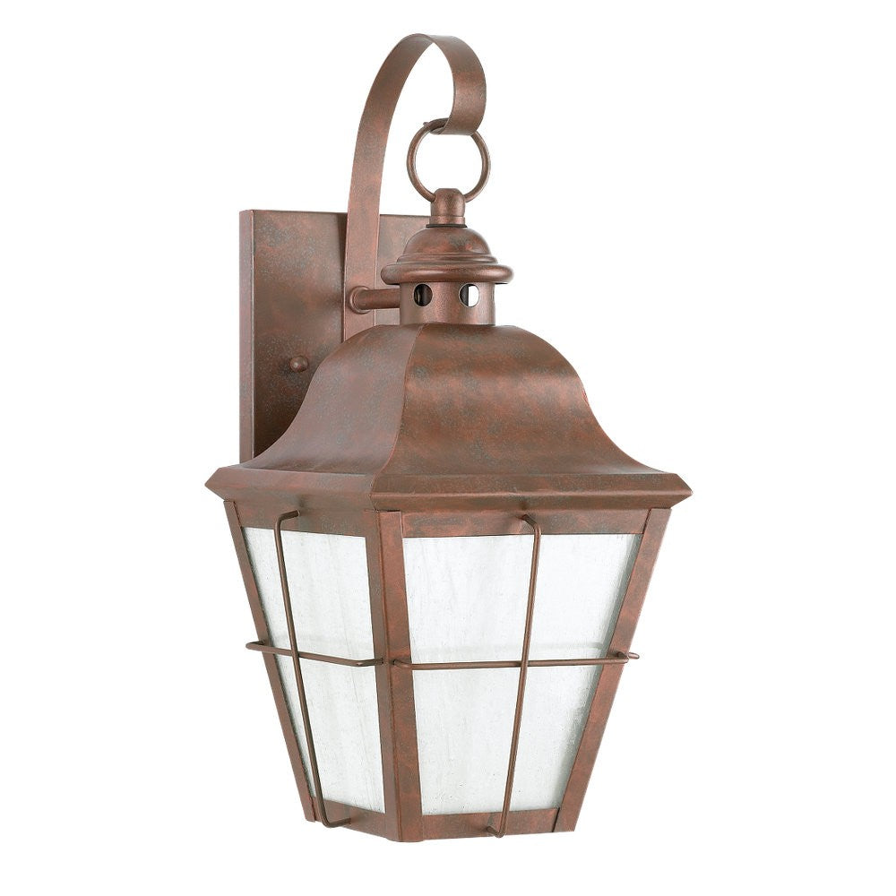 Generation Lighting. - 8463D-44 - One Light Outdoor Wall Lantern - Chatham - Weathered Copper