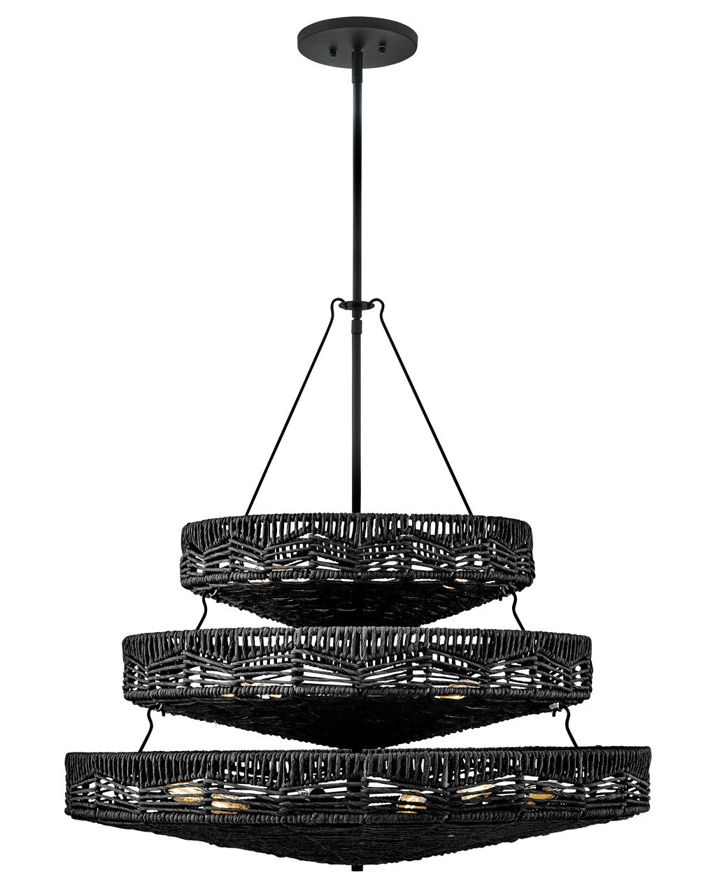 Hinkley - 42308BK-BK - LED Chandelier - Ophelia - Black