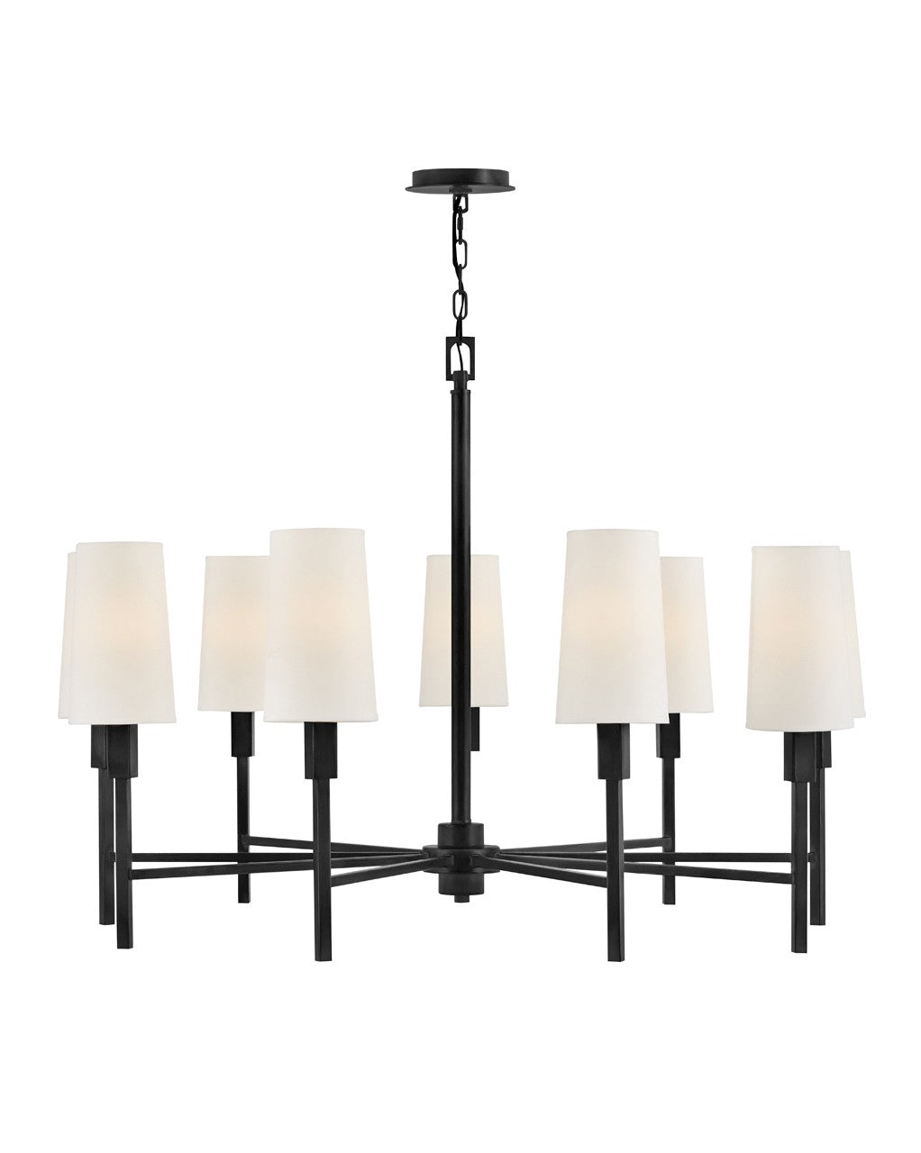 Hinkley - 46456BK - LED Chandelier - Fenwick - Black