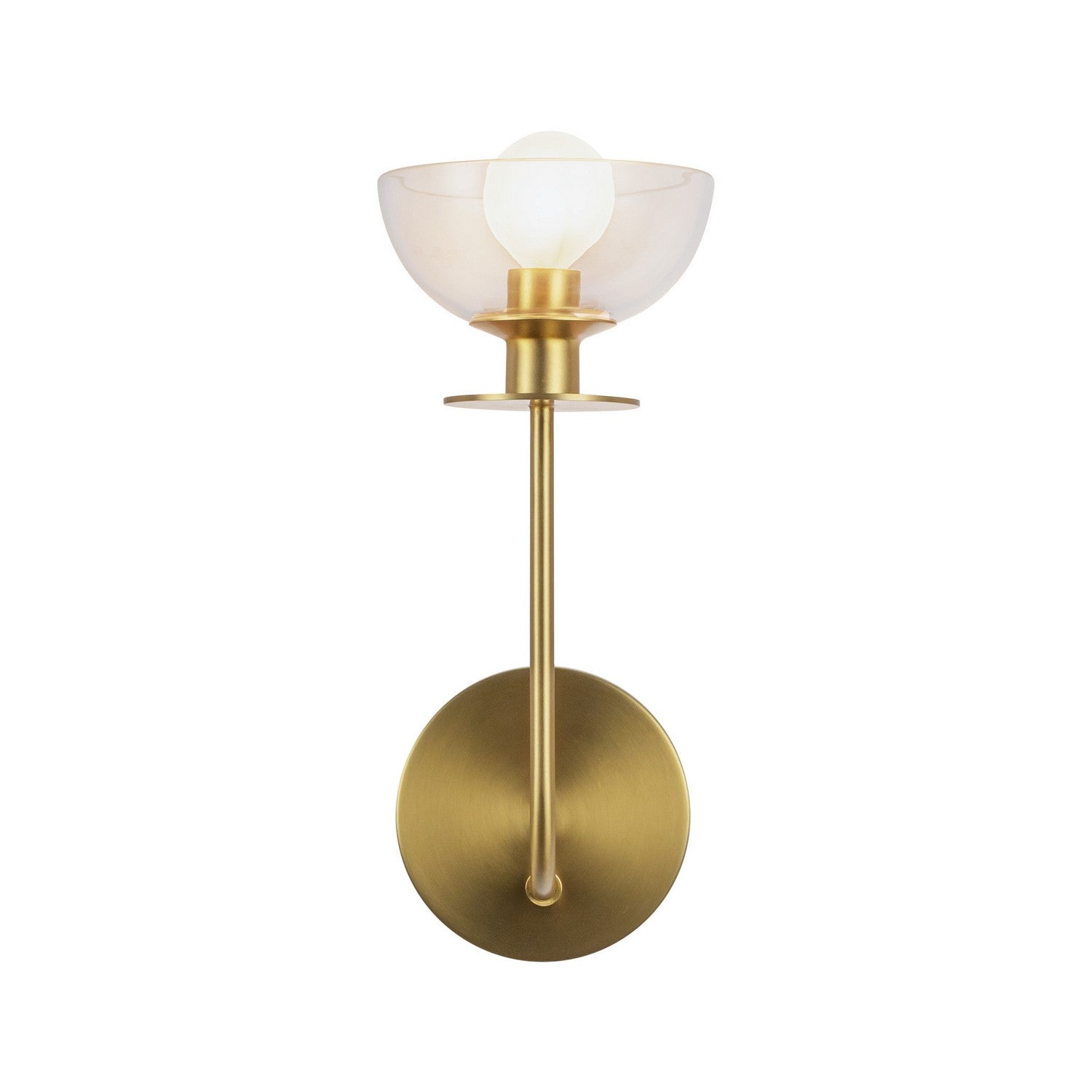 Alora - WV515205BGCL - One Light Wall Vanity - Sylvia - Brushed Gold/Clear Glass