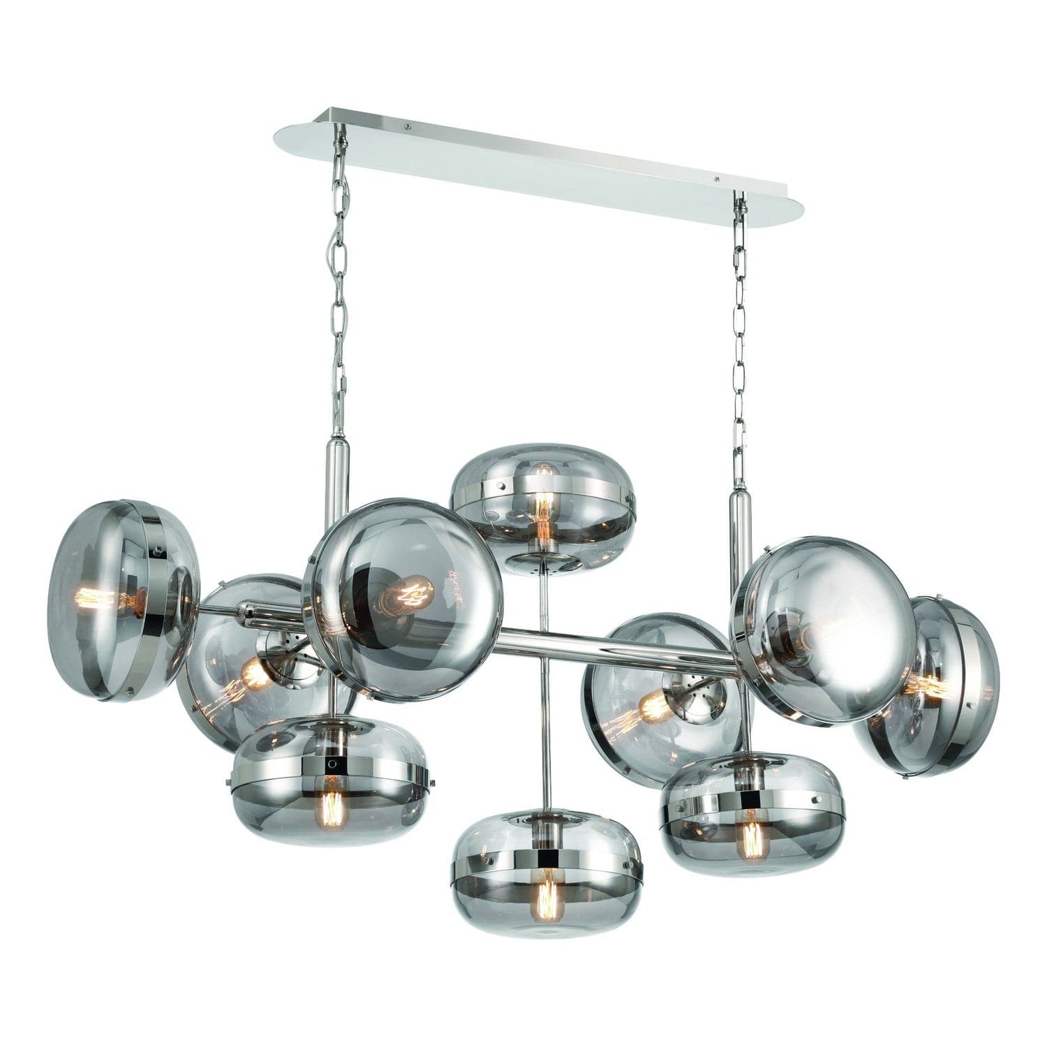 Eurofase - 37089-029 - Ten Light Chandelier - Nottingham - Nickel