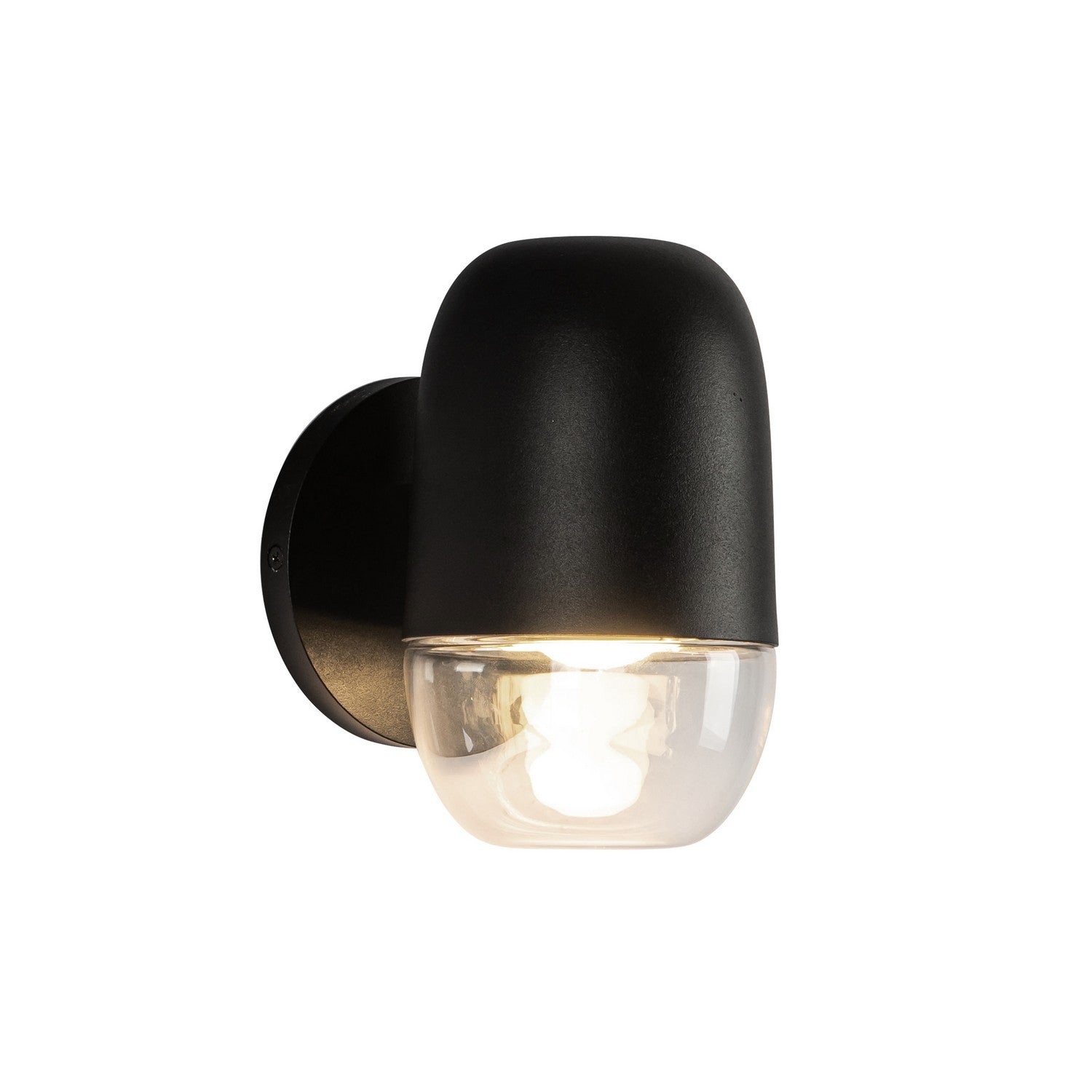 Kuzco Lighting - EW38504-BK/CL - LED Exterior Wall Mount - Yara - Black/Clear Glass