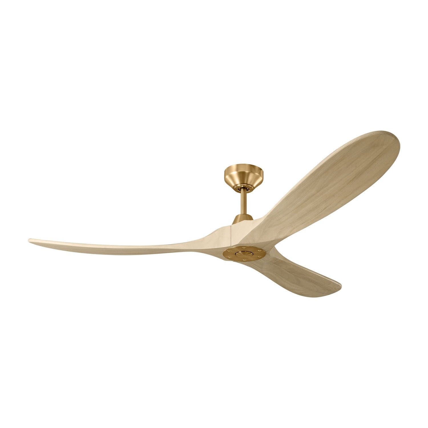 Visual Comfort Fan - 3MAVSM60BBSWWO - 60"Ceiling Fan - Maverick - Burnished Brass