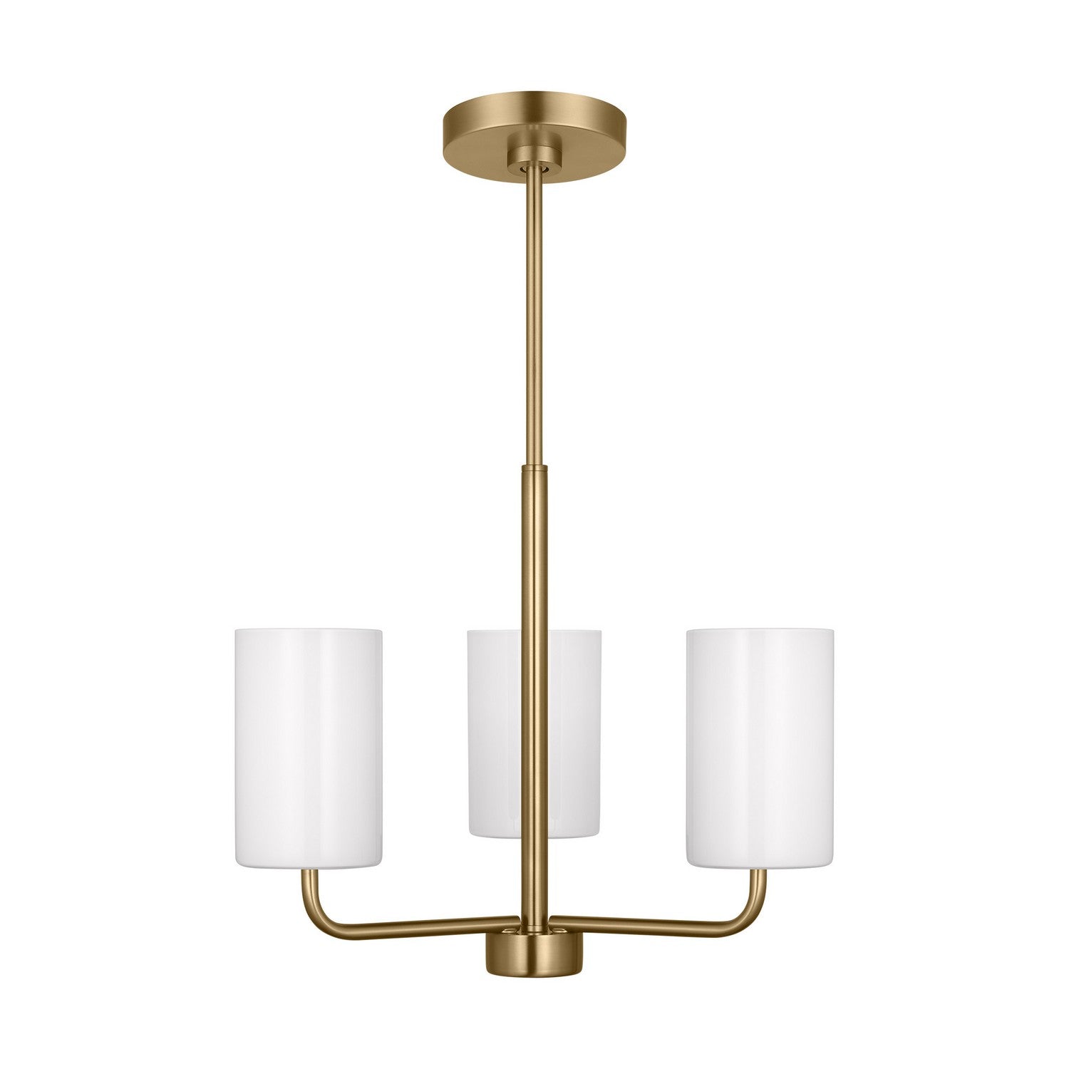 Generation Lighting. - GLC1003SB - Three Light Chandelier - Rhett - Satin Bronze