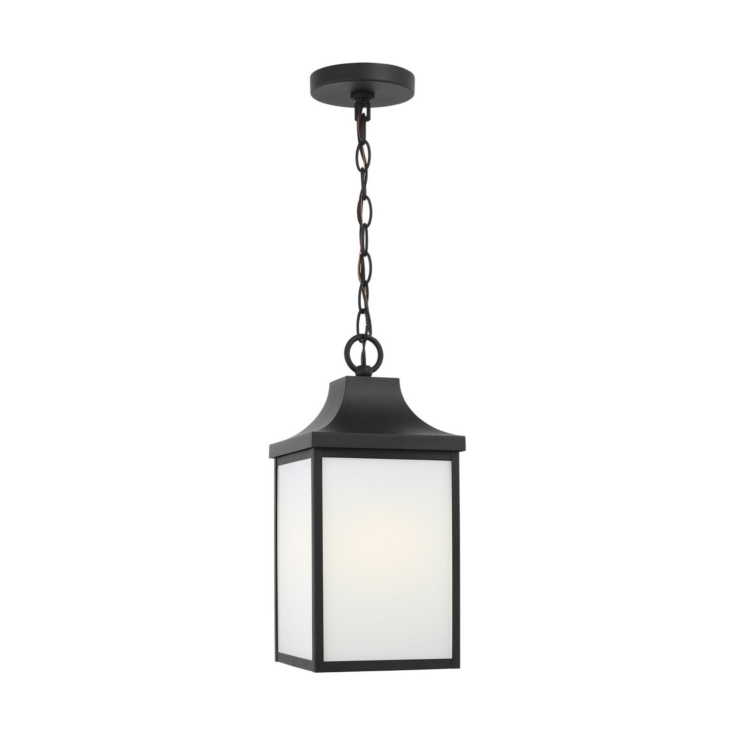 Generation Lighting. - GLO1041TXB - One Light Pendant - Saybrook - Textured Black