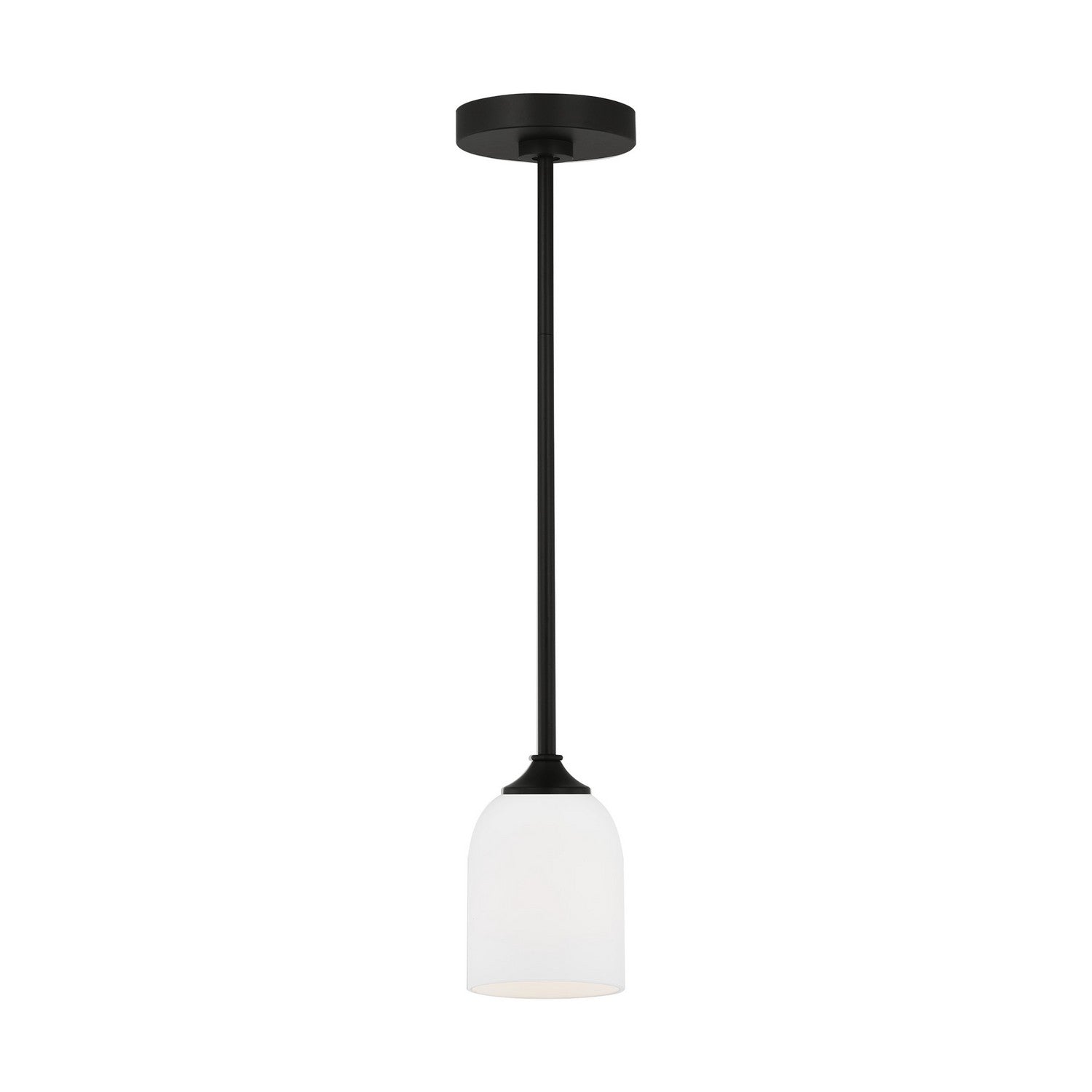 Generation Lighting. - GLP1021MBK - One Light Mini Pendant - Emile - Midnight Black