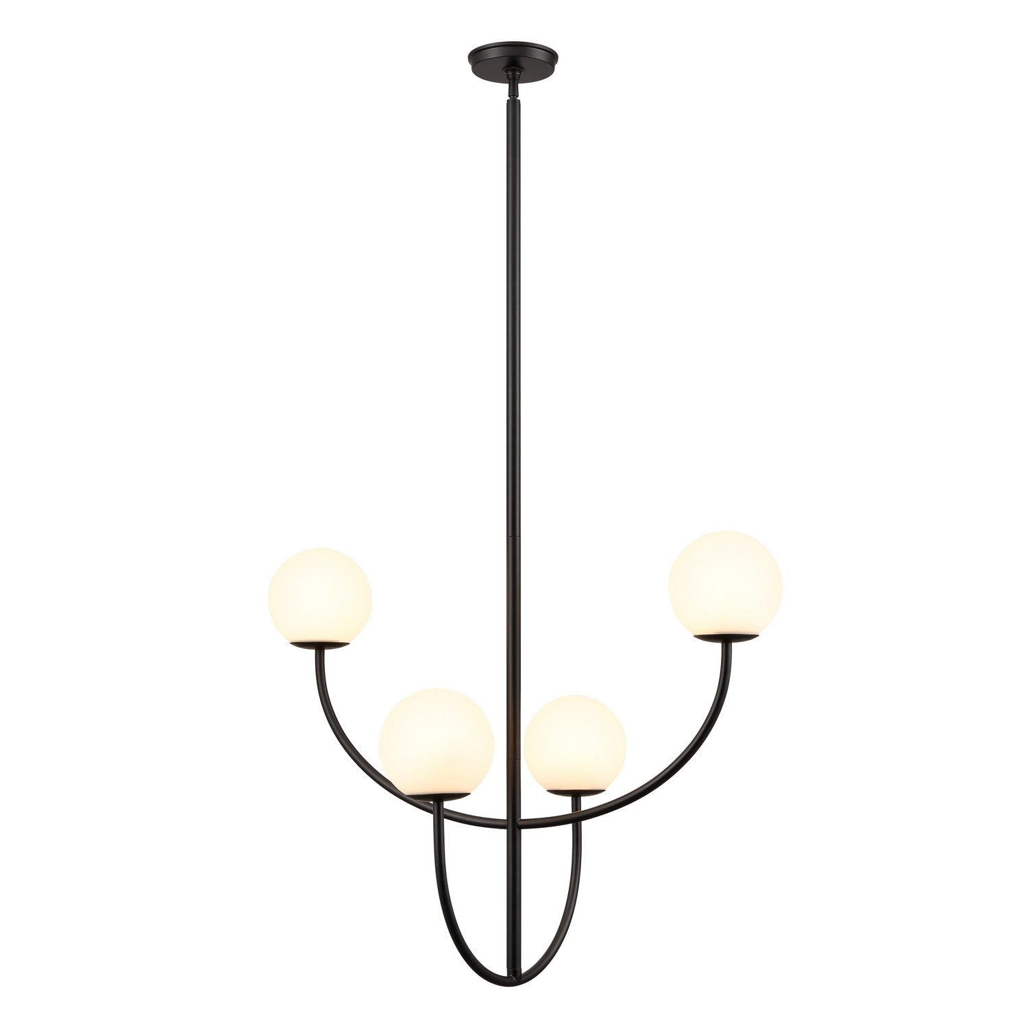 ELK Home - H0018-10371 - Four Light Pendant - Doby - Matte Black