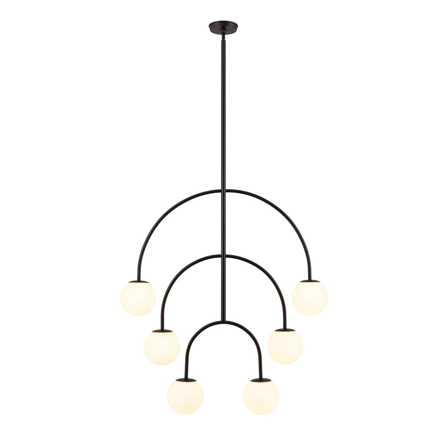 ELK Home - H0018-10373 - Six Light Pendant - Doby - Matte Black