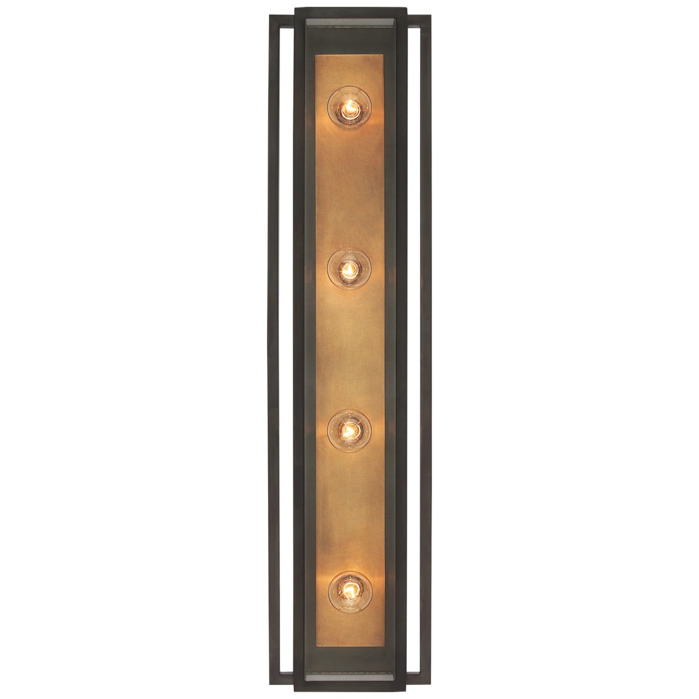Visual Comfort Signature - S 2204BZ/HAB-CG - LED Vanity - Halle - Bronze and Hand-Rubbed Antique Brass