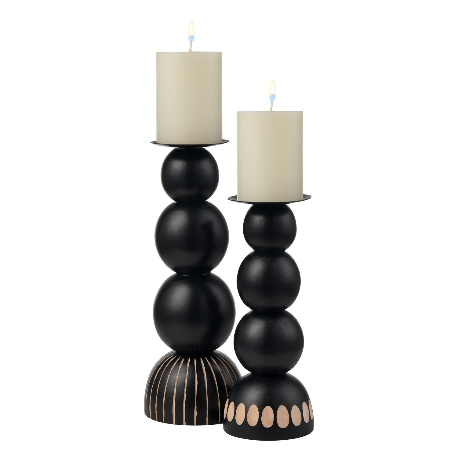 ELK Home - S0057-11213/S2 - Candleholder - Set of 2 - Dana - Black