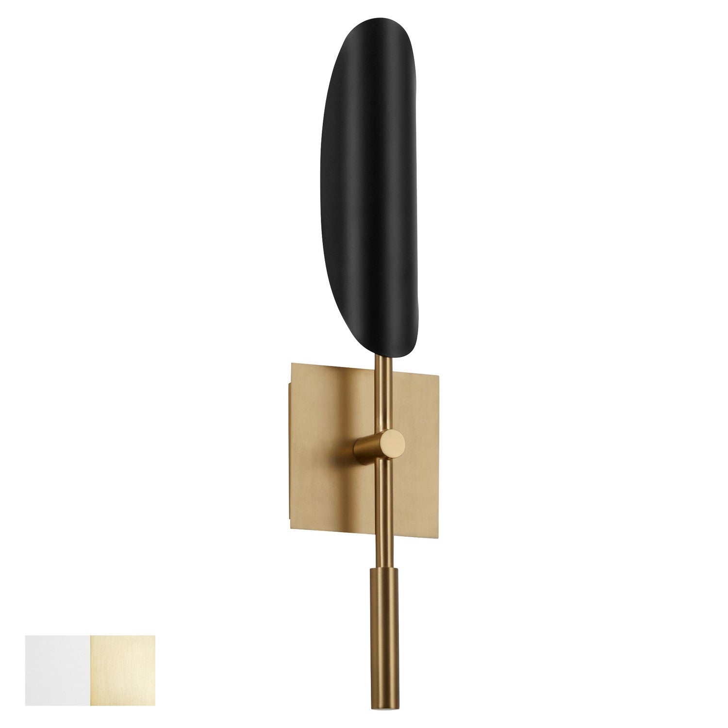 Oxygen - 3-405-640 - LED Wall Sconce - Pivot - White W/ Aged Brass