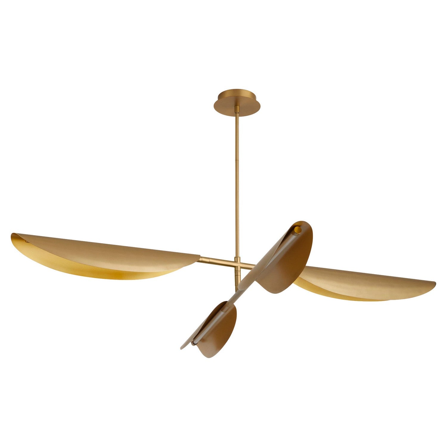 Oxygen - 3-407-40 - LED Chandelier - Pivot - Aged Brass