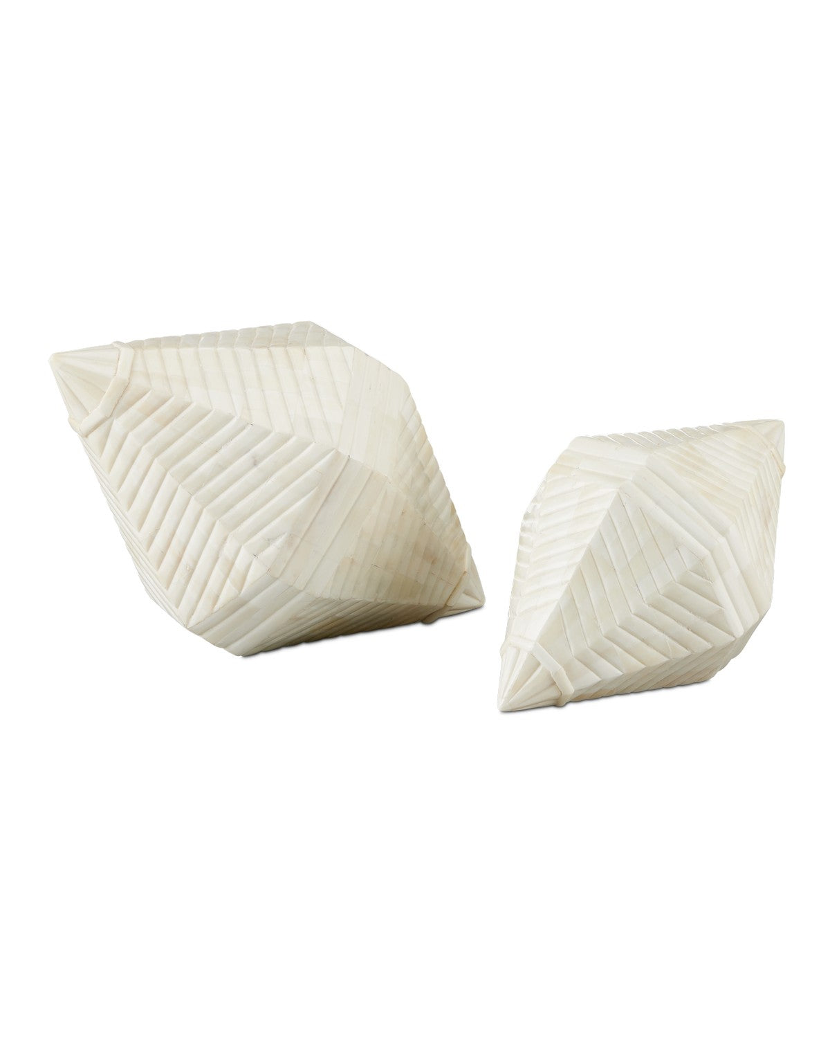 Pavi Bone Prism Set of 2 from the Pavi collection in Natural finish