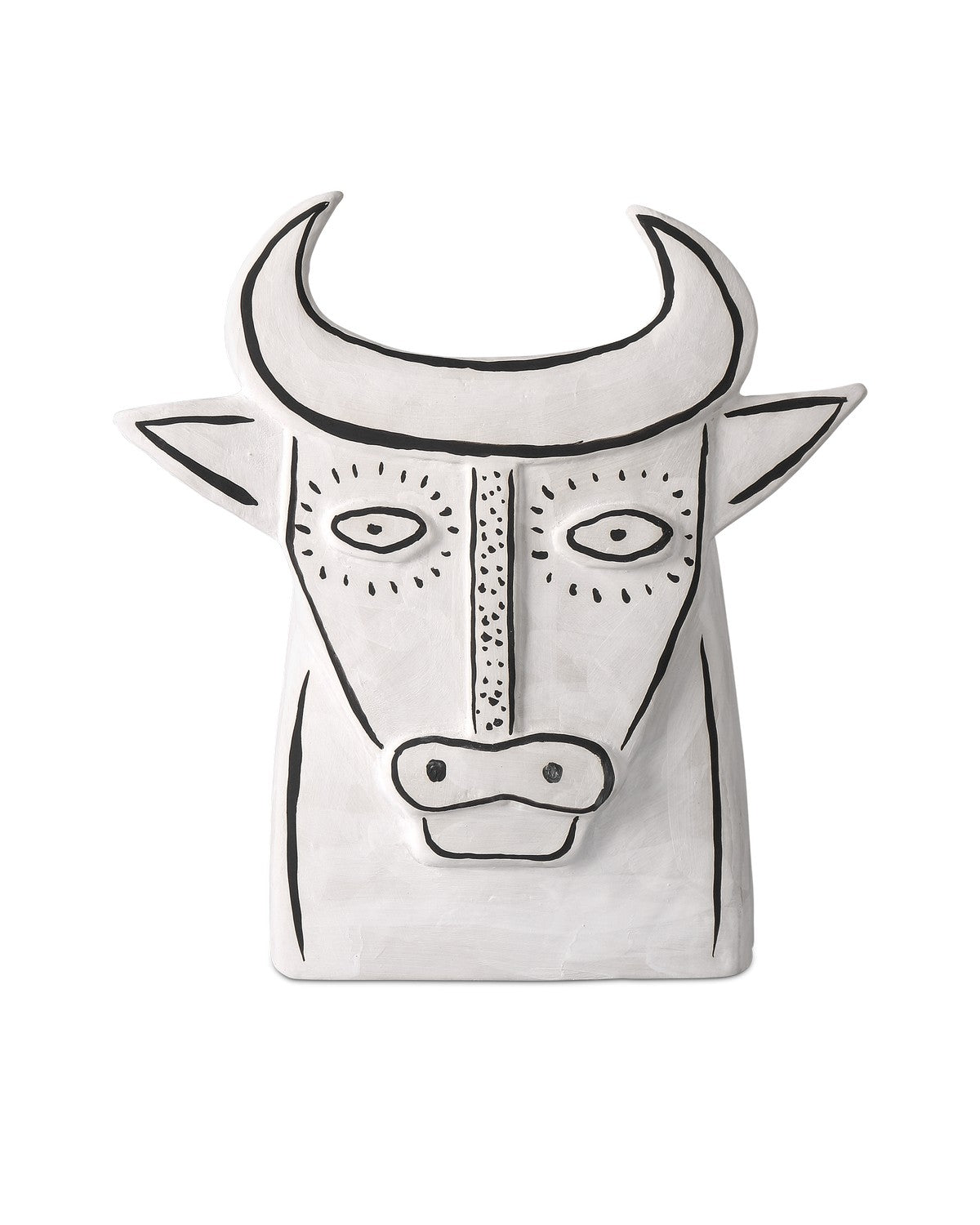 Thomas the Bull in Washed White/Black finish