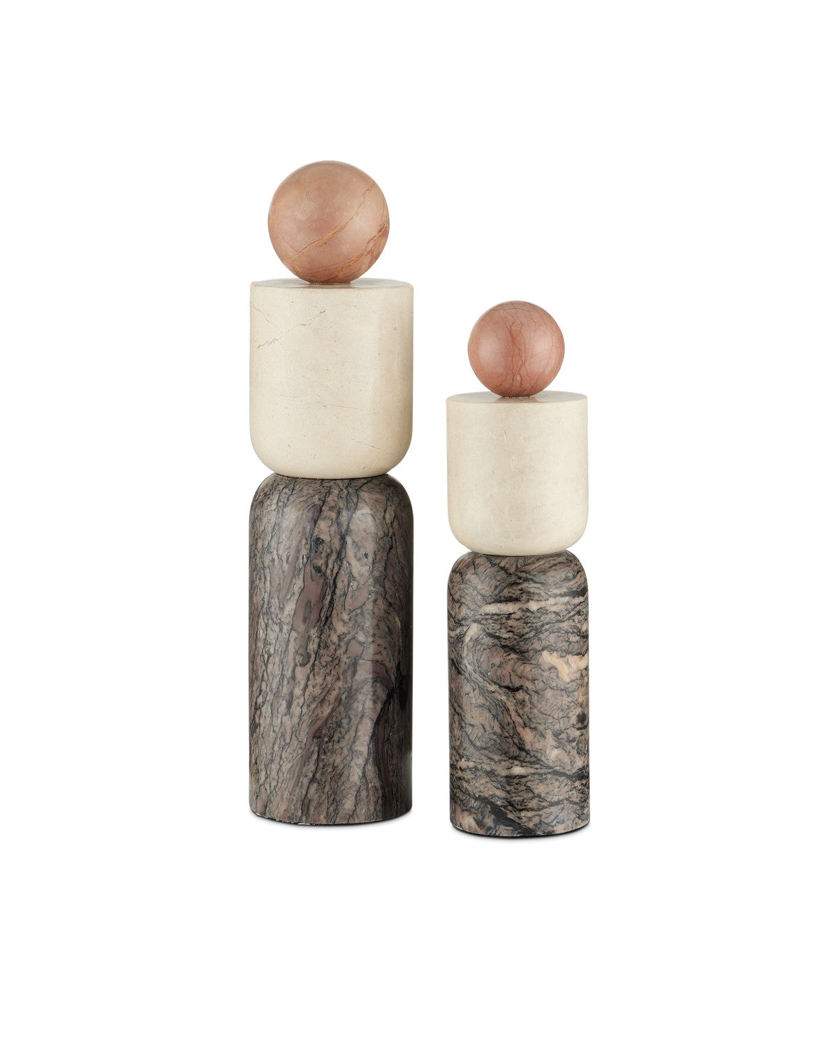 Object Set of 2 from the Moreno collection in Natural finish