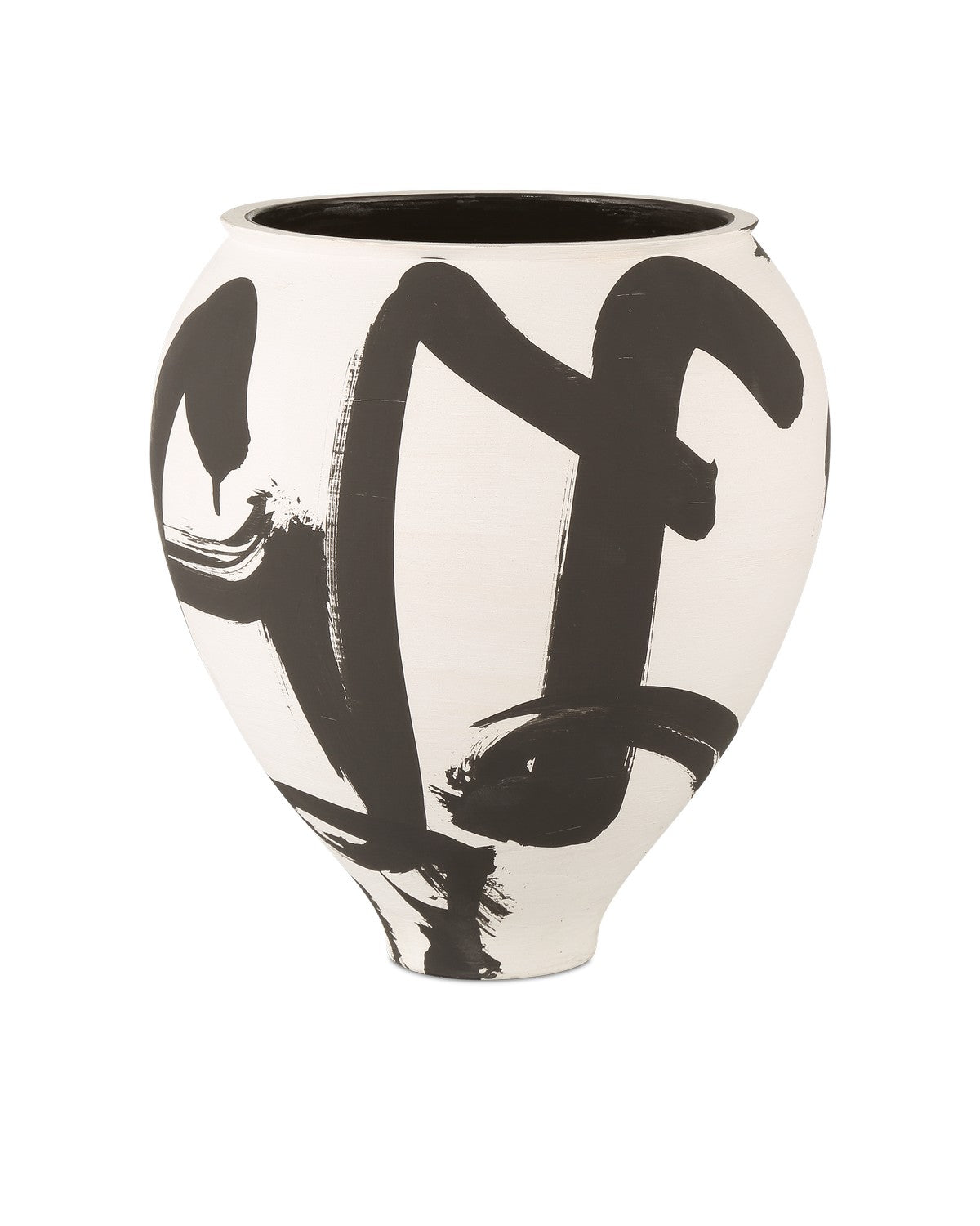 Vase in Off-White/Black finish