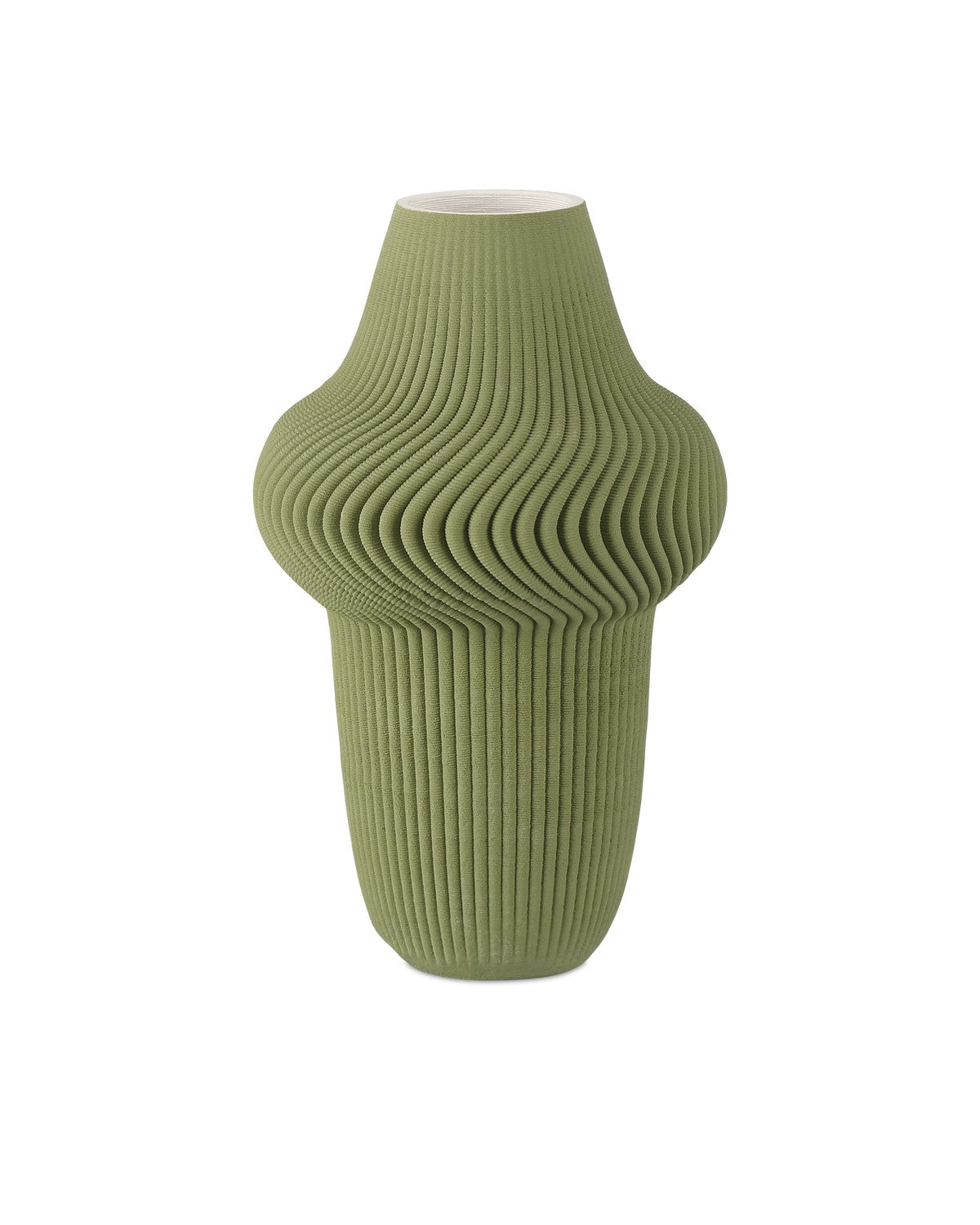 Vase in Green finish