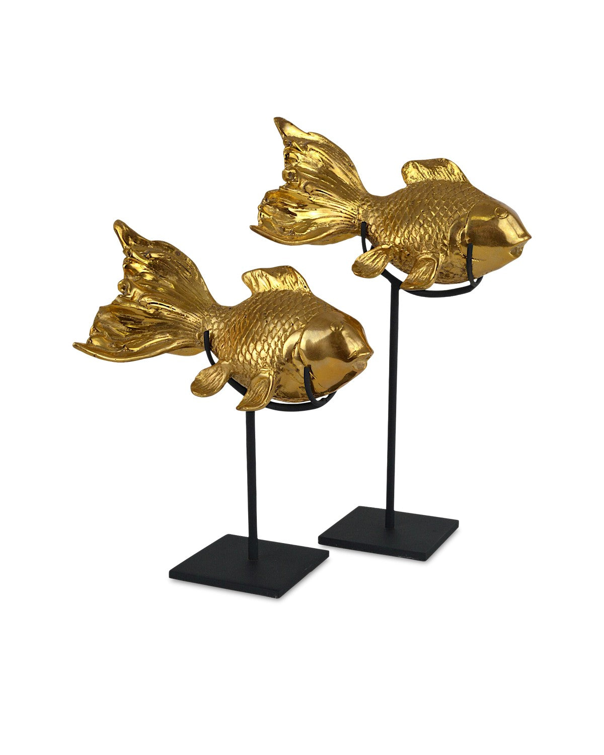 Goldfish Set of 2 in Gold/Black finish