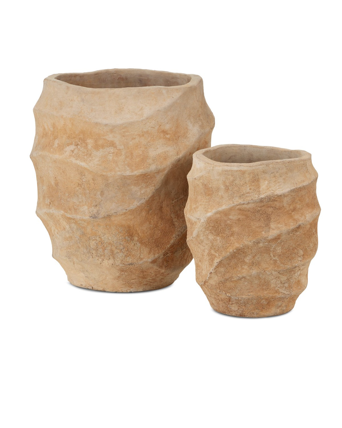 Planter Set of 2 in Antique Sand finish