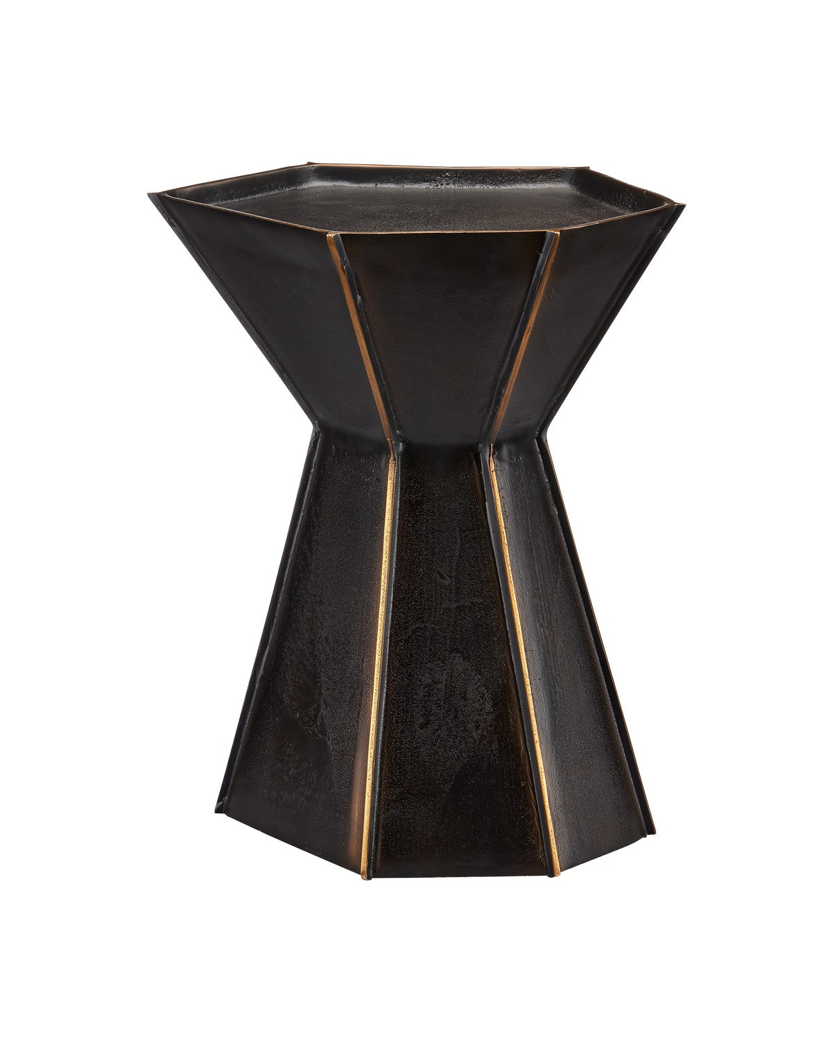 Accent Table from the Merola collection in Bronze/Gold finish