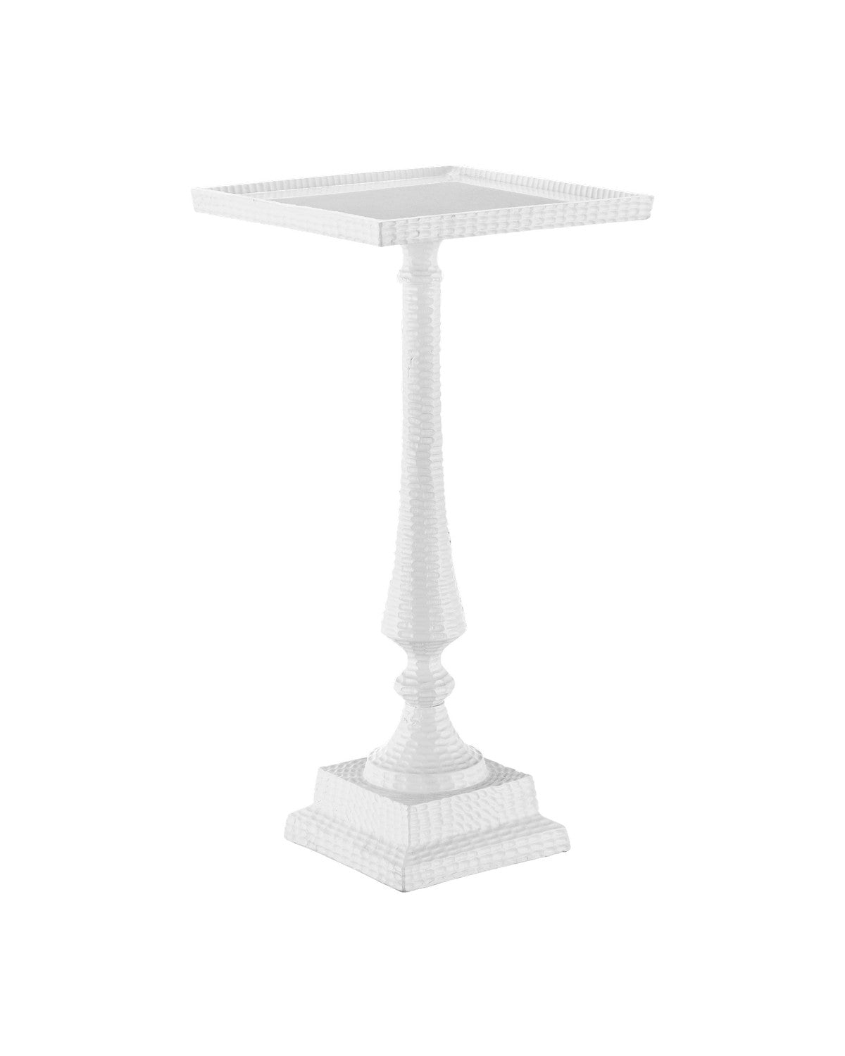 Accent Table from the Jena collection in White/Clear finish