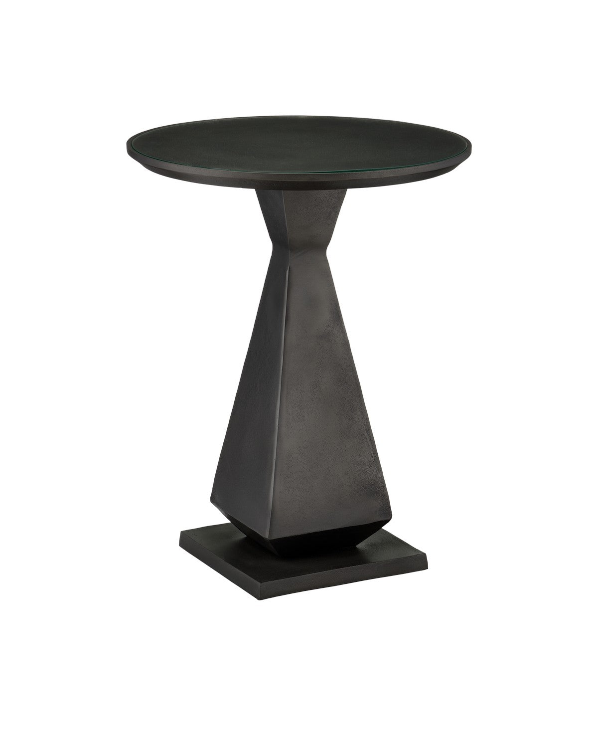 Accent Table in Graphite/Clear finish