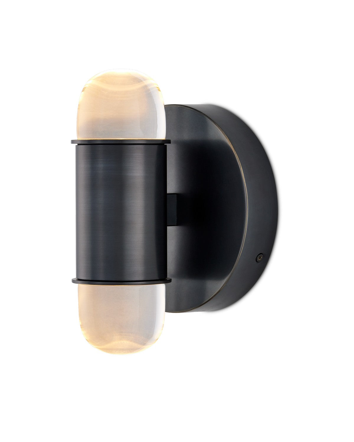 LED Wall Sconce from the Capsule collection in Oil Rubbed Bronze/Clear finish