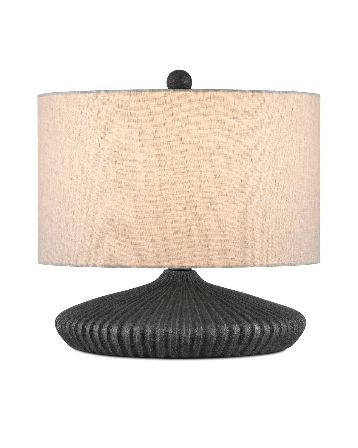 One Light Table Lamp in Black Granite/Satin Black finish