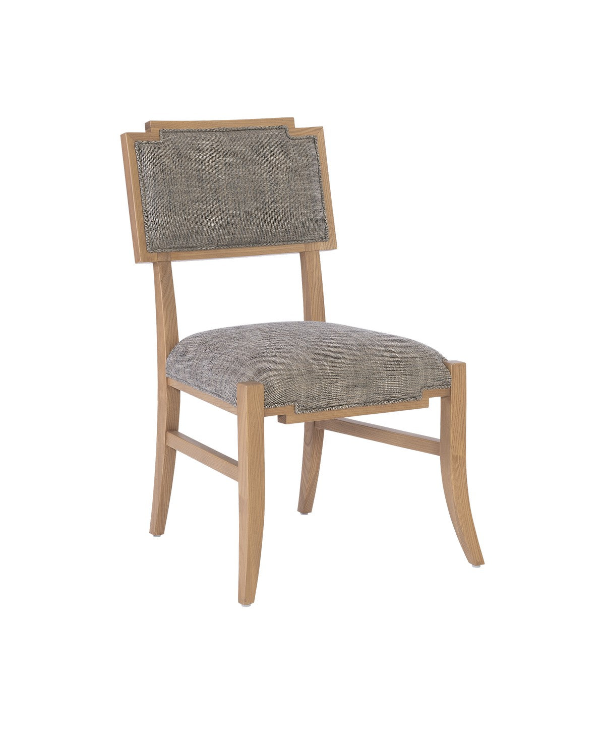 Side Chair in Blonde Ash Wood/Brass finish