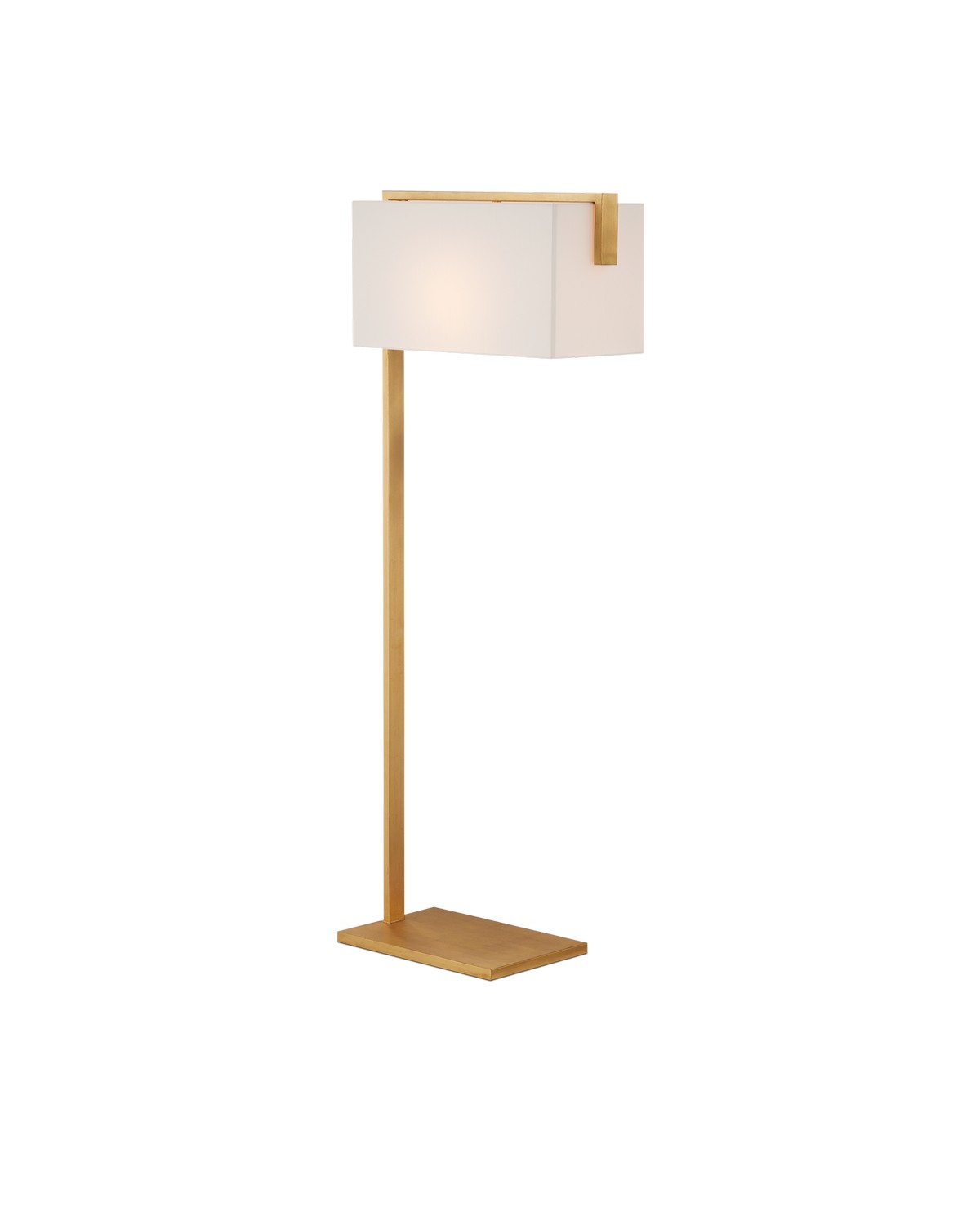 One Light Floor Lamp from the Gambit collection in Contemporary Gold Leaf finish