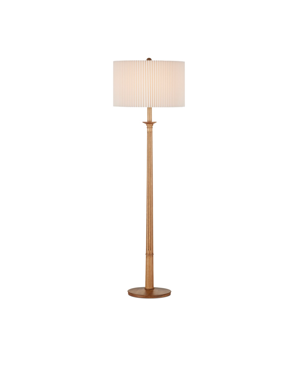 One Light Floor Lamp from the Mitford collection in Natural finish