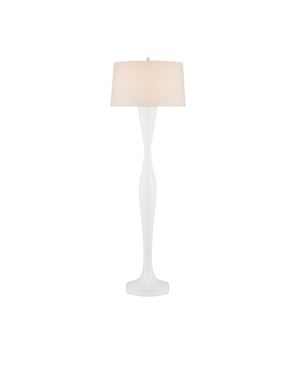 One Light Floor Lamp from the Monica collection in White finish