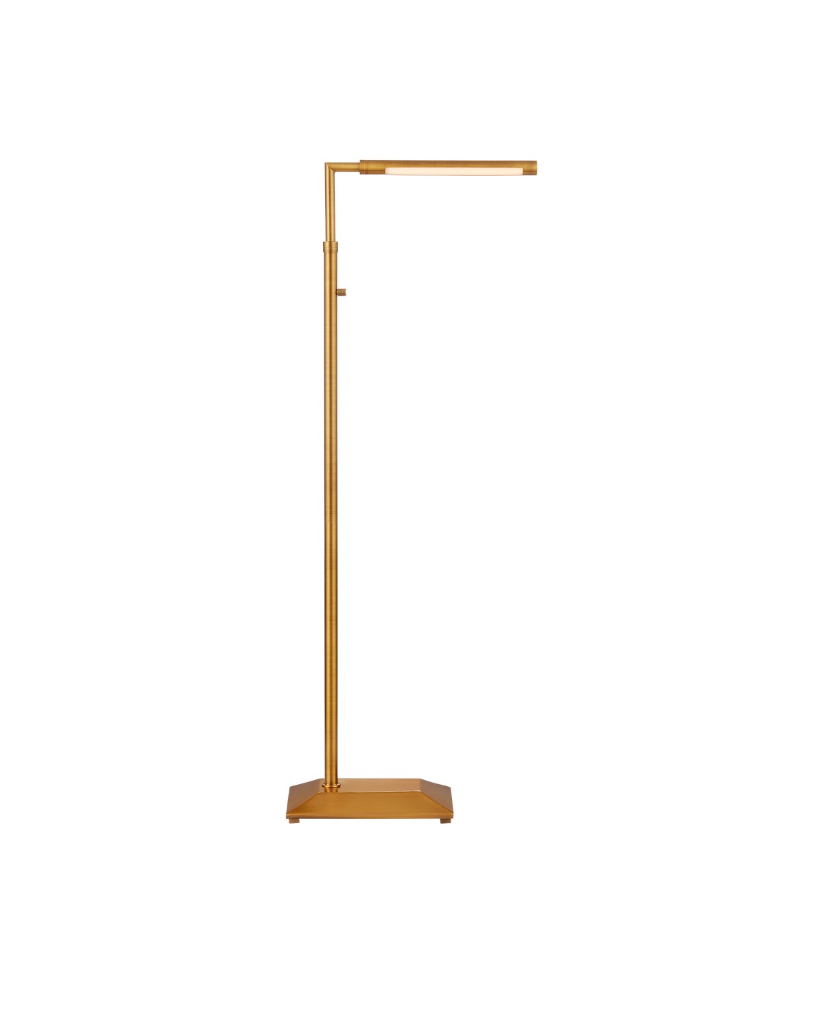 One Light Floor Lamp in Antique Brass finish