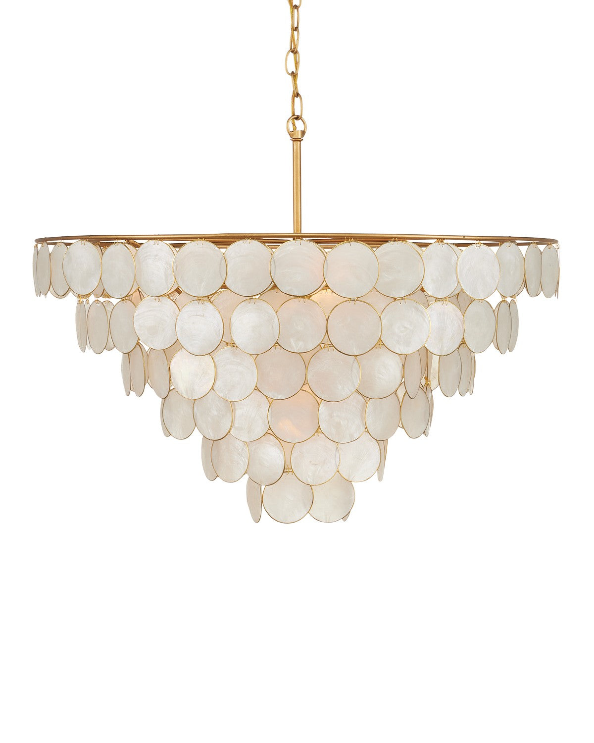 Five Light Semi-Flush Mount from the Bon Vivant collection in Natural/Contemporary Gold finish