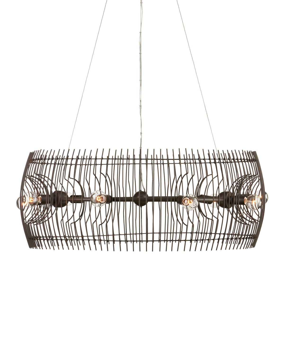 Nine Light Chandelier from the Endicott collection in Bronze Gold finish