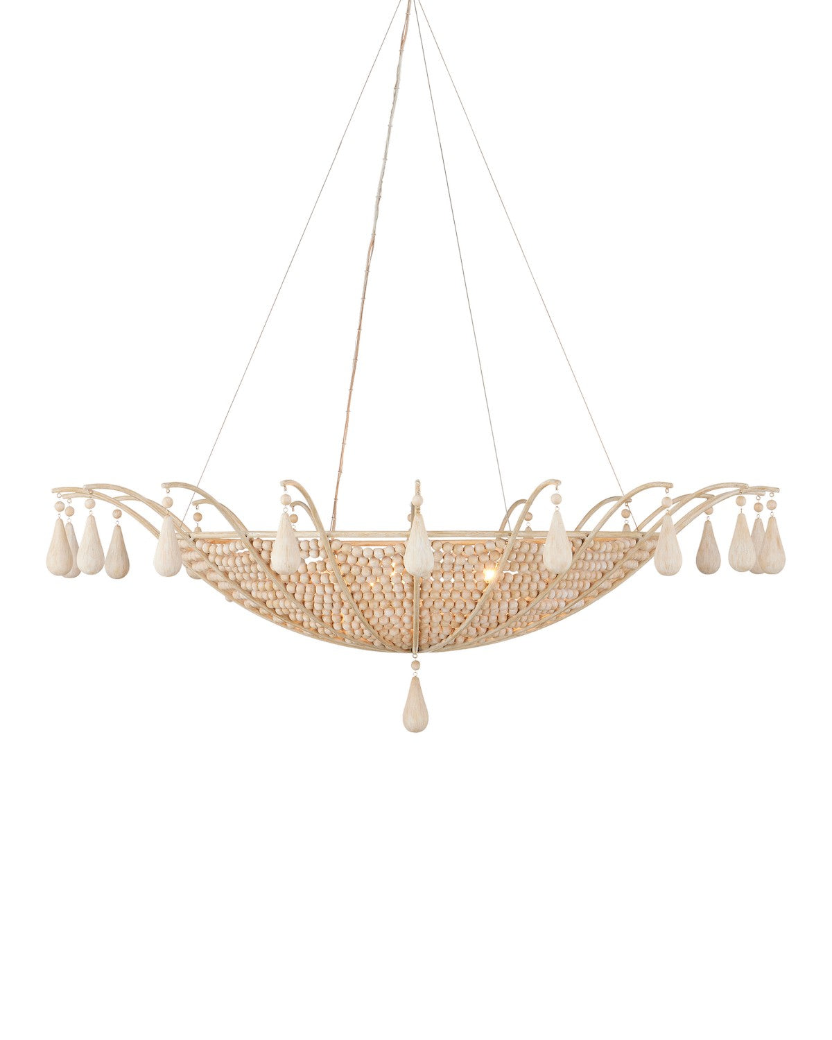 Five Light Chandelier from the Korg collection in Sandstone finish