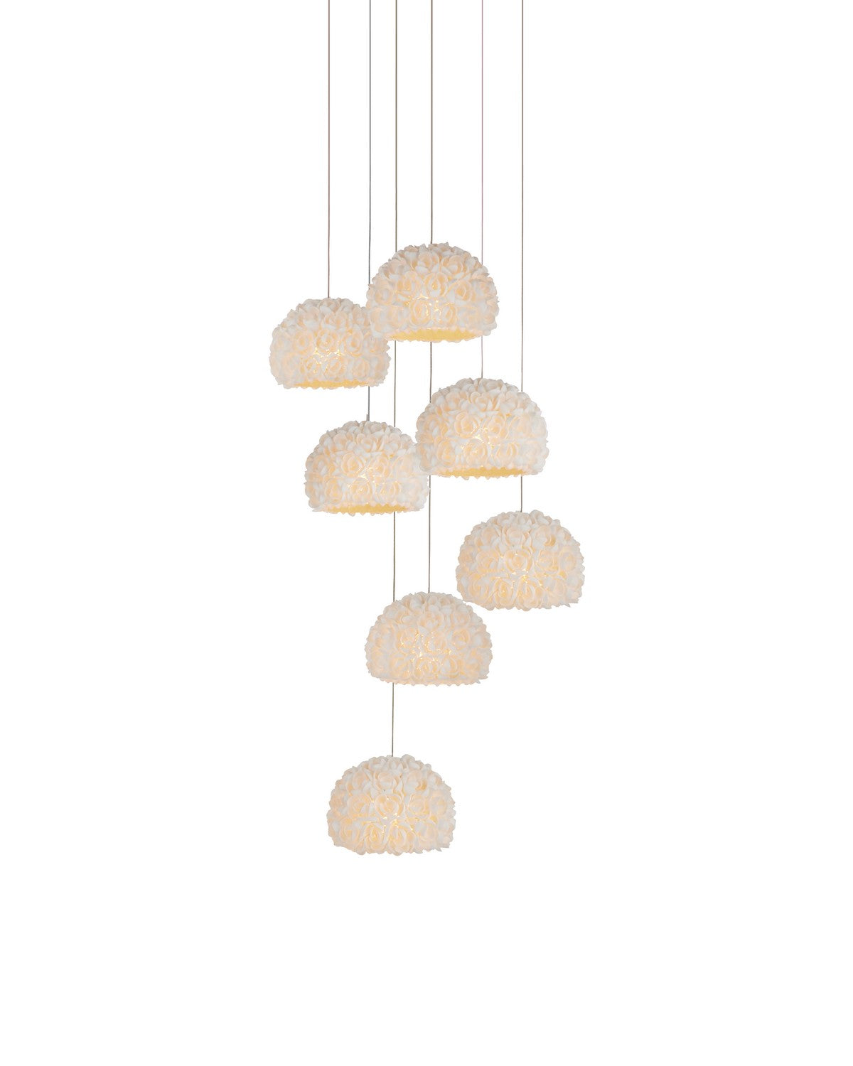 Seven Light Pendant from the Virtu collection in Natural finish