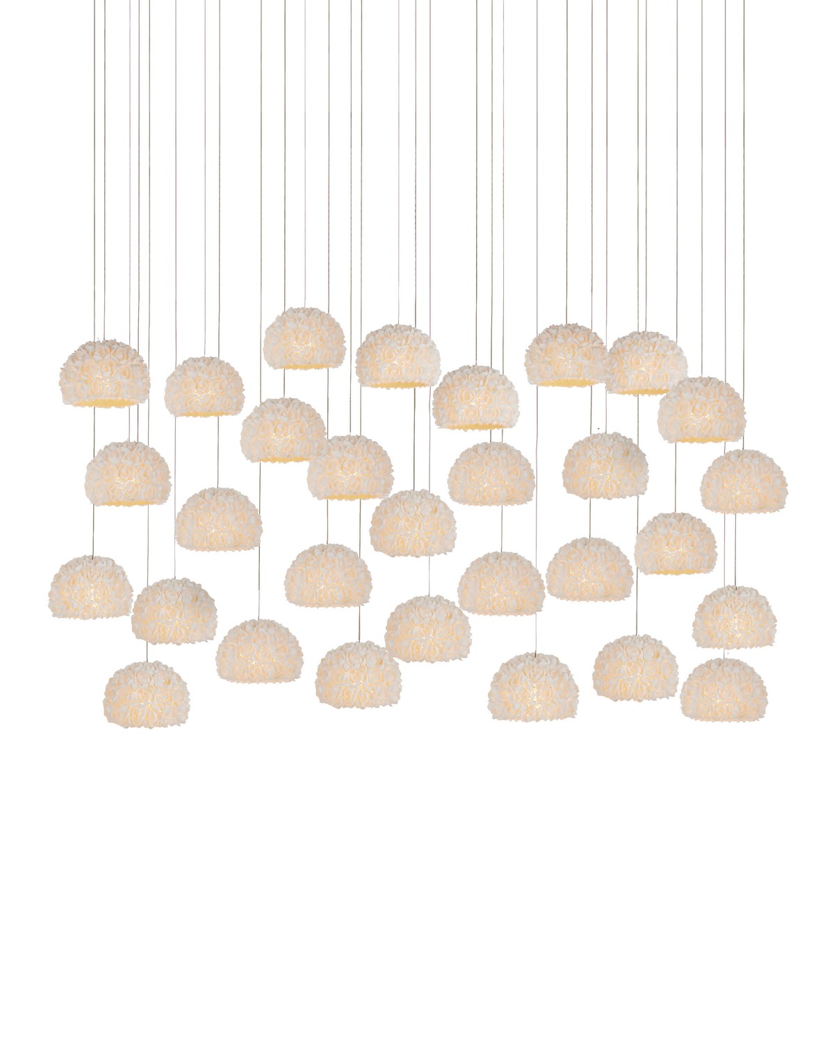 30 Light Pendant from the Virtu collection in Natural finish