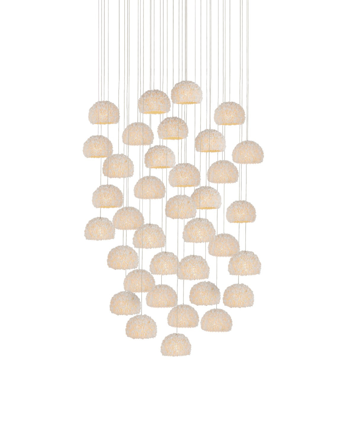 36 Light Pendant from the Virtu collection in Natural finish