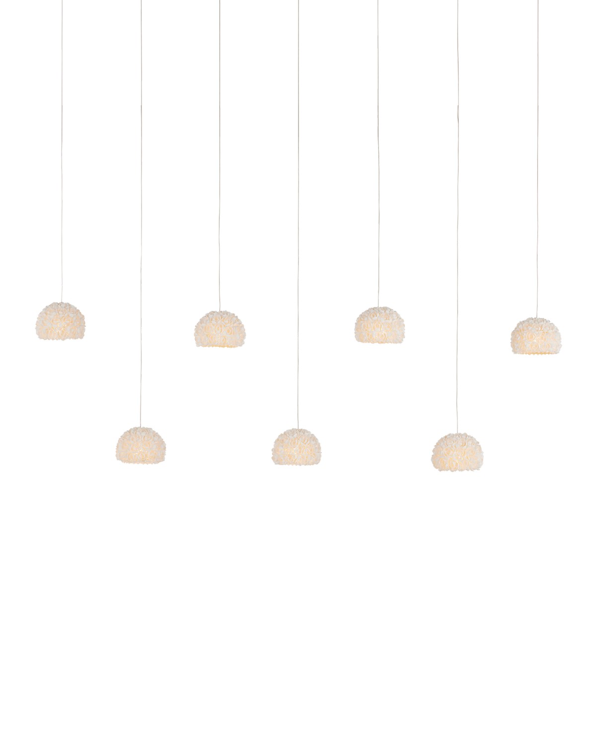 Seven Light Pendant from the Virtu collection in Natural finish