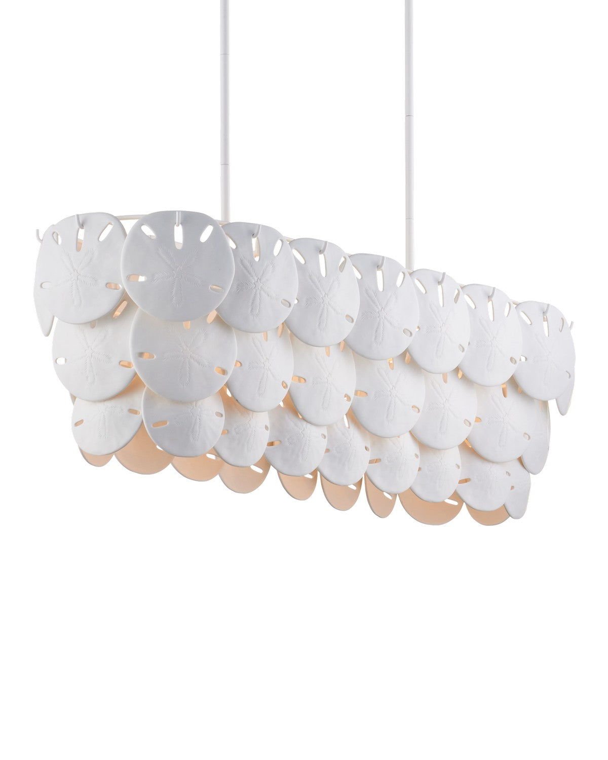 Five Light Chandelier in Sugar White/White finish