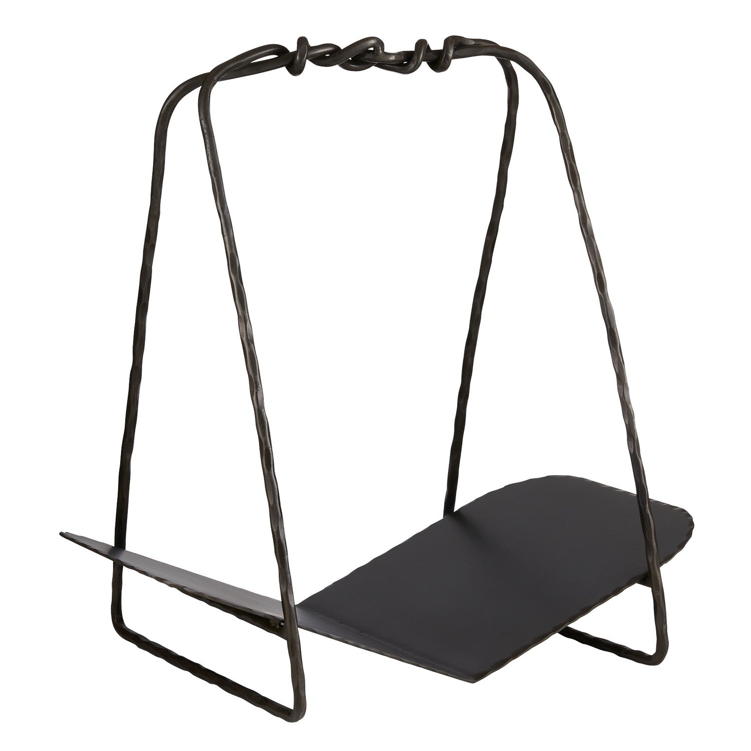 Log Holder from the Darius collection in Blackened Iron/Blackened Iron finish