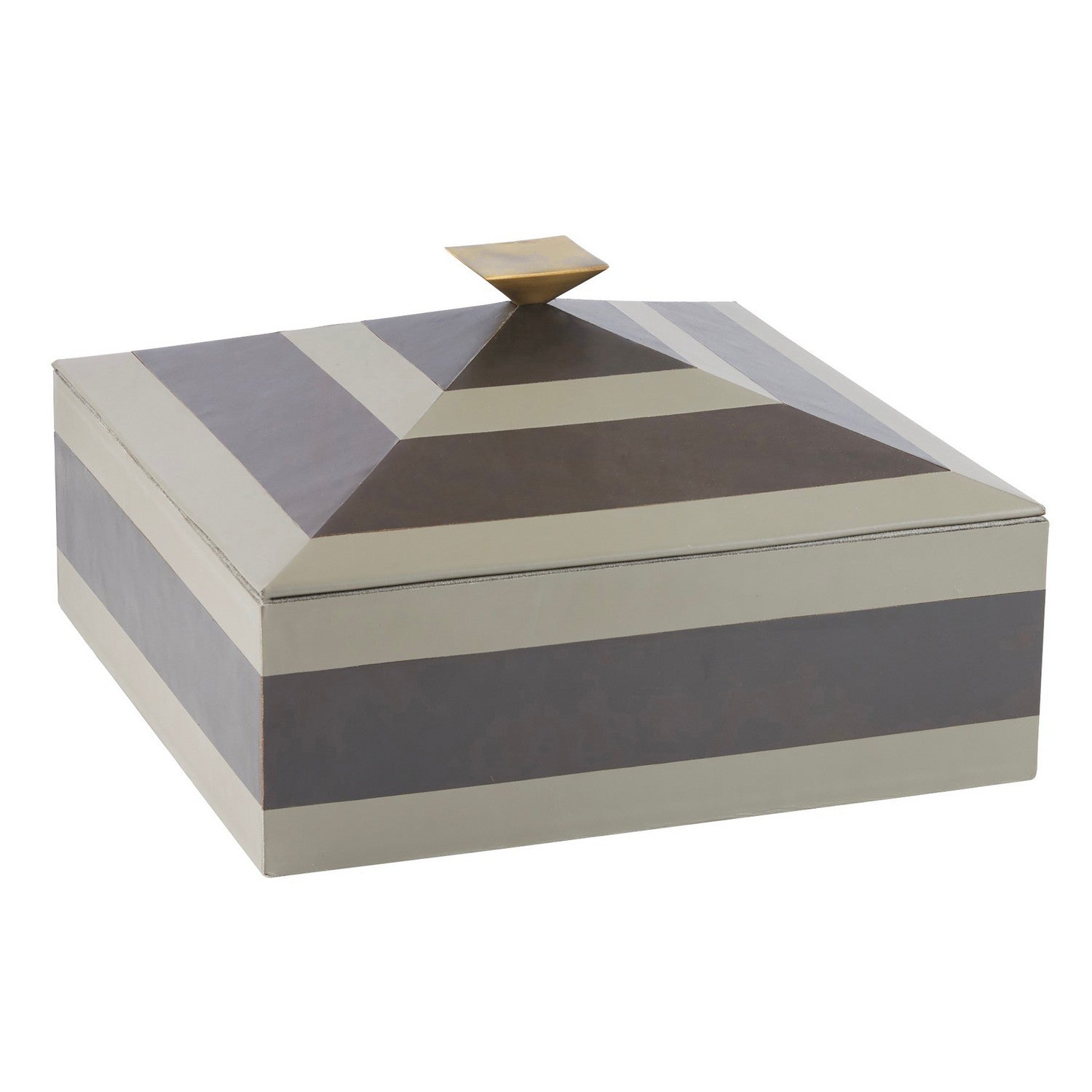 Box from the Cheshire collection in Dove/Graphite/Bronze/Dove finish