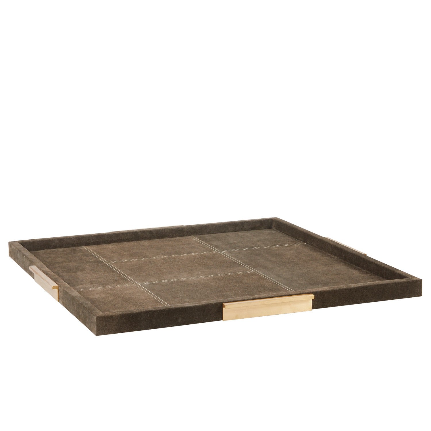 Tray from the Dillard collection in Moss Gray/Antique Brass finish