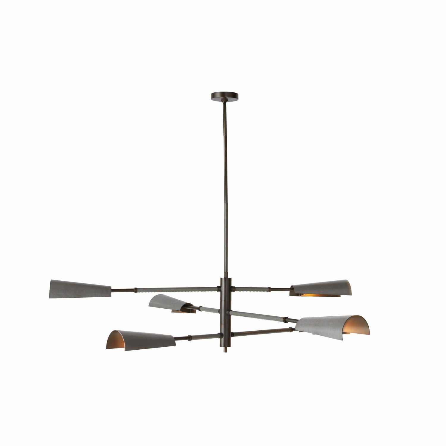 LED Chandelier from the Estevan collection in English Bronze/Graphite finish