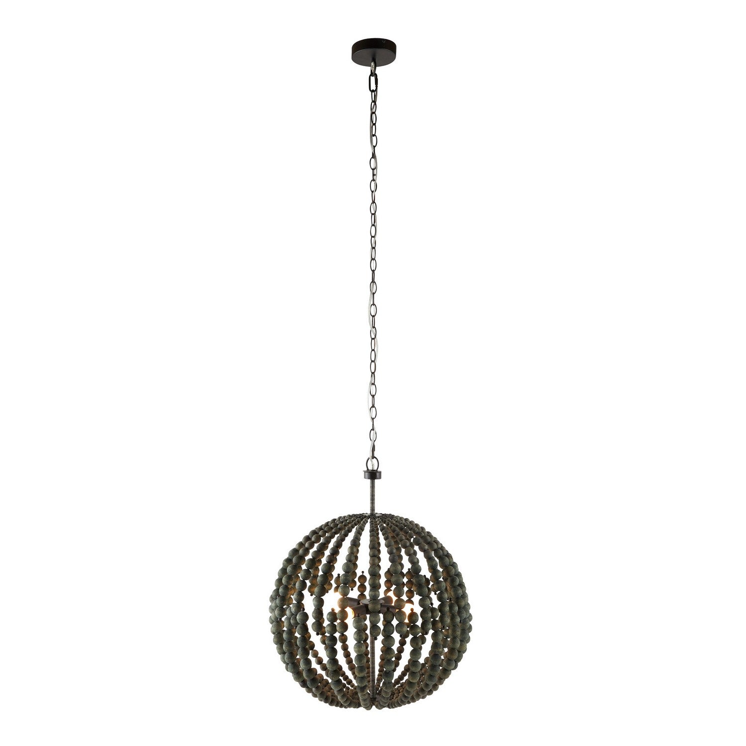 Four Light Chandelier from the Emma collection in Dark Gray Wash/Dark Gray Wash finish