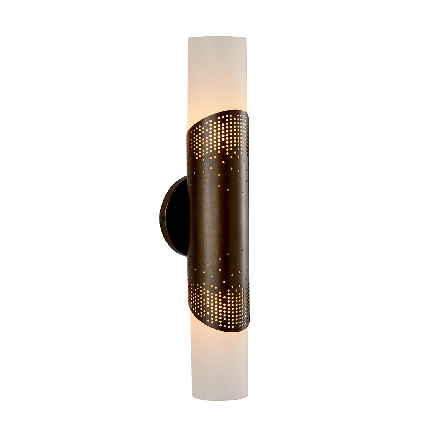 Two Light Wall Sconce from the Exelsior collection in Matte Swirl/English Bronze finish